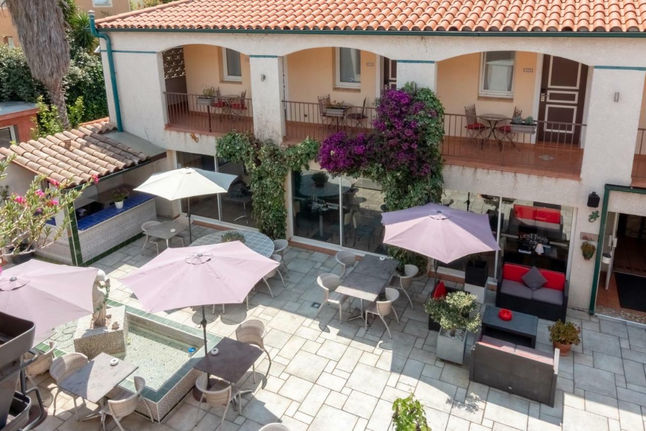 Logis Hotel Les II Mas - Perpignan Sud Cabestany Exterior foto
